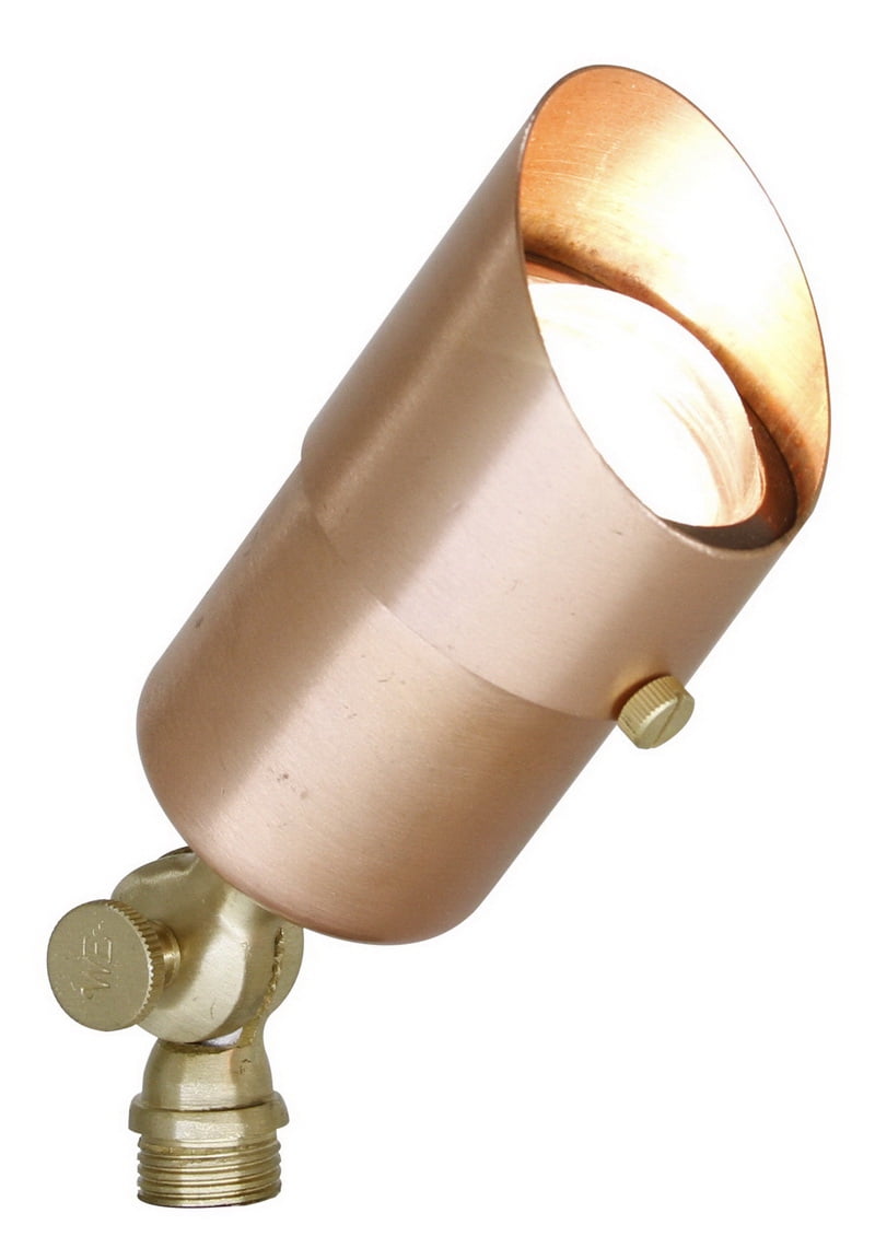 WESTGATE Directional Light, Solid Copper, Mr16 12V/50W Max, Convex Glass,  Natural Copper, Ft. Cable, Nm Spike  Quick Connector