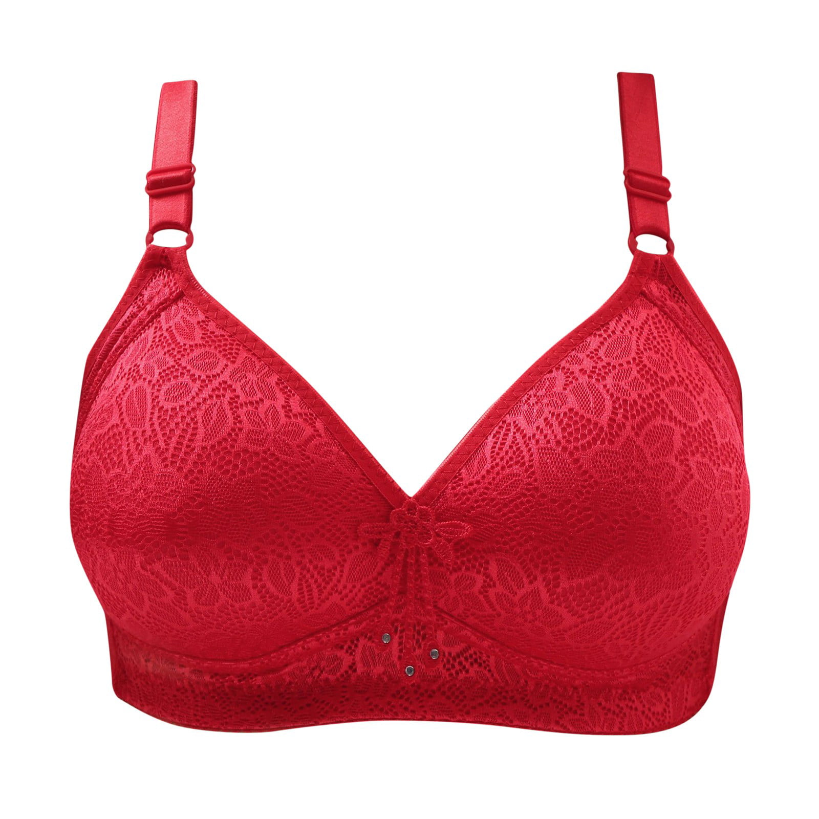 Big Size Bra Women Underwear Custom Anti Sagging Plus Size Bras (Color :  Bright red, Size : 75B) : : Clothing, Shoes & Accessories