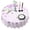 White-3, variant on 60 Inch Round Lace Tablecloth Water Resistant Washable, Monarch Butterfly Aesthetic