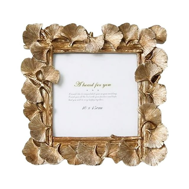 Redempat Cadre Photo de Table en Résine Support de Photo de Chevet Réutilisable Décoration Angle Droit Accessoire Décoratif Anniversaire Carré 4 Pouces