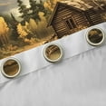 thumbnail image 4 of Homewish Safari Bear Moose Black Out Curtains,Rustic Farmhouse Cabin Curtains Pack of 2 (42x63 Each),Autumn Country Plant Bedroom Curtains For Boys Teens,Super Cozy Room Decor, 4 of 6