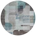thumbnail image 2 of Addison Rugs Chantille Indoor/Outdoor Transitional Modern Teal Washable Round Rug, 8' x 8', 2 of 6
