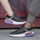 thumbnail image 4 of Zapatillas de deporte con cojín de aire para hombre y mujer, tenis masculinos, ligeros, transpirables, cómodos, de malla, para caminar, color blanco, 4 of 5