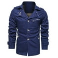 thumbnail image 2 of Men's Casual Jacket Lightweight Mid Length Outerwear with Lapel Design for Comfortable Stylish Wear, 2 of 2