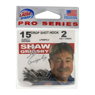 Eagle Claw Lazer Sharp Skeet Reese Light Wire EWG Worm Fishing Hooks, Size  4, 15 Pack 