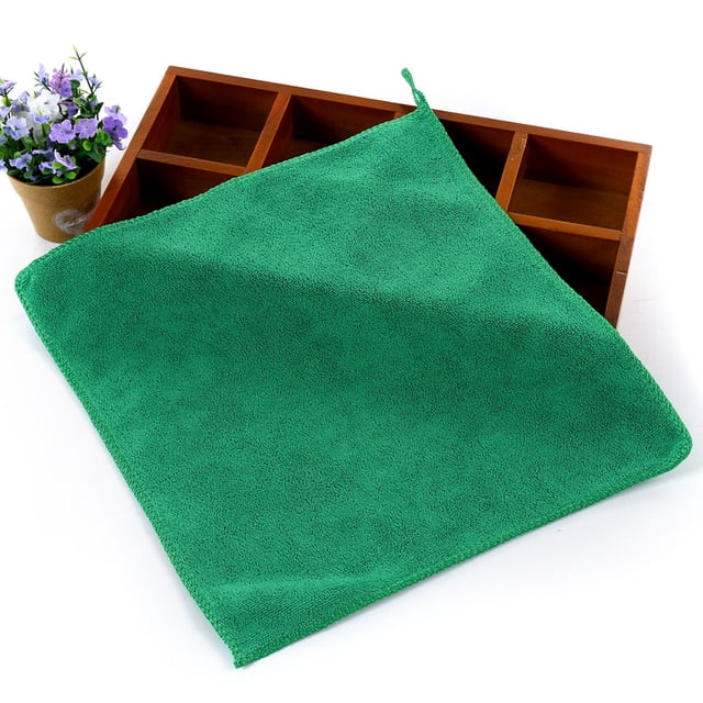 Xiao Hua 6 toallas secas para el cabello, hechas de fibra ultrafina. Toallas multiusos para baño, gimnasio, ducha, deportes y otras situaciones. 11,81 x 11,81 pulgadas (verde).
