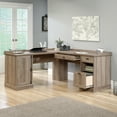 thumbnail image 3 of Sauder Barrister Lane L-Shaped Desk, Salt Oak Finish, 3 of 13