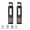 Black(2-pack), variant on Rechargeable XPE Flashlight, Super Bright Handheld Torch with COB Side Light, 5 Modes, Waterproof, Portable with Carabiner, USB Charging, for Camping, Hiking, Emergency, Home Use-Smiling Shark