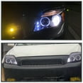 thumbnail image 2 of Spec-D Tuning Dual Halo Glossy Black Housing Smoke Lens Projector LED Lamps Compatible with 2005-2010 Scion tC, Left + Right Pair Headlamps Assembly, 2 of 5