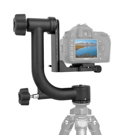 Arca Swiss Clamp (Kamisafe Heavy Duty Aluminum 360 Degree Panoramic Gimbal Tripod Head Mount Tray with 1 4 Arca Swiss Quick)
