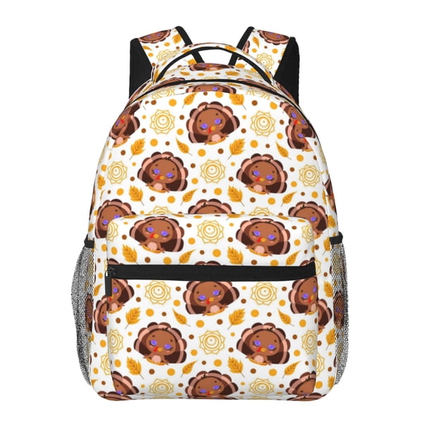 Fotbe Fall Turkey Mochila Casual con Estampado para Escuela, Viajes y Actividades al Aire Libre - Duradera, Ligera y Cómoda