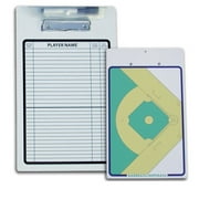 Angle View: Baseball Double Sided Coach's Board with Dry-erase Pen