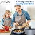 thumbnail image 7 of SereneLife 20-Piece Set Gray Kitchenware Pots & Pans Cookware, Black Non-Stick Coating Inside, 7 of 7
