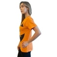 thumbnail image 2 of #followme Halloween T-Shirt for Women Skeleton & Pumpkin (Pumpkin - Orange, Small), 2 of 4