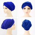 thumbnail image 4 of Turbante para mujer, preatado, trenza trenzada, gorro envolvente, gorro africano, gorro para quimio y cáncer, 4 of 5