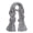 Grey, variant on Premium Long Fine Knit Solid Color Warm Winter Scarf