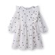 thumbnail image 1 of Vestido Beebay blanco con estampado de corazones y botones, 12-18 meses, 1 of 6