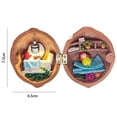thumbnail image 2 of TNOBHG Miniature Walnut Shell Handcrafted Walnut Shell Decoration with Warm Light Tiny World Walnut House Miniature Book Store Mini Library Ornament for Kids, 2 of 8