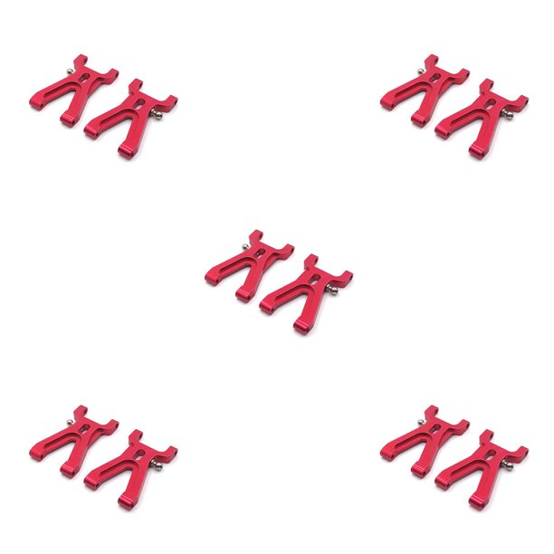 Tholdsy 2 piezas de brazos oscilantes delanteros engranaje de dirección duradero accesorios de actualización de Metal reemplazo de rojo 5piezas