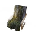 thumbnail image 4 of Landscape Soft Flannel Fleece Blanket, National Park in Cape Breton Highlands Canada Forest Path Trees Tranquility Photo, Cozy Plush for Indoor and Outdoor Use, 60" x 80", Blue Green, by Ambesonne, 4 of 6