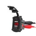 thumbnail image 4 of LED Dual Port USB Charger Socket With Voltmeter SafeCap 12V/24V For Car Boat Marine Motorcycle, 4 of 8