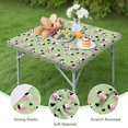thumbnail image 4 of Green Cow Heart Pattern Square Fitted Tablecloth with Elastic Edge,Square Table Cover,Washable Elastic Table Cover for Home Kitchen Party Decor 34"x34", 4 of 6