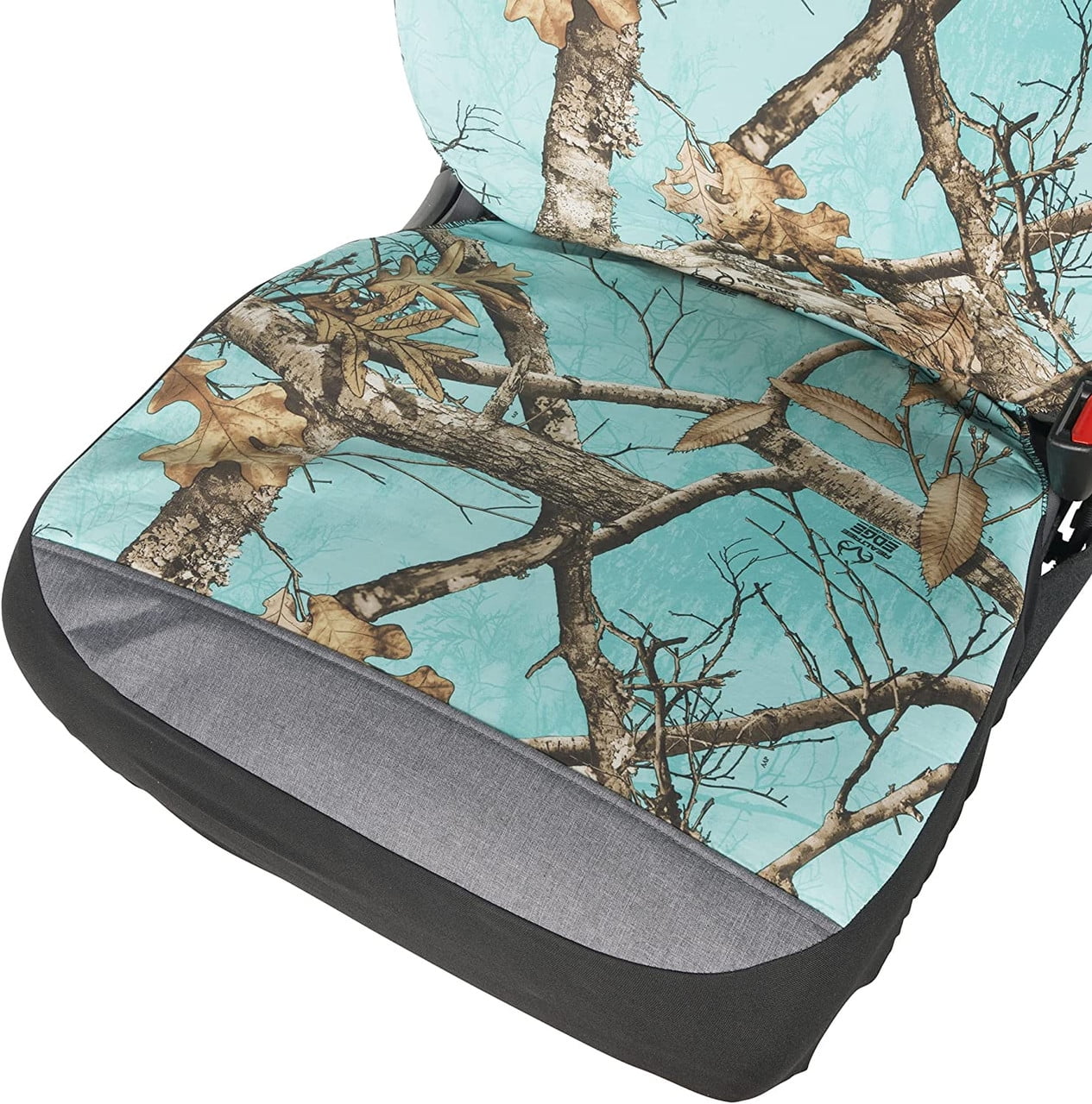 Realtree Edge Mint Camo Universal Low Back Bucket 2-PC Seat Cover set for Cars, Trucks and SUVs