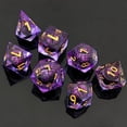 thumbnail image 3 of (Blue)Dragon's Eye Dice, Liquid Core DnD Dice, Handmade Liquid Core Resin Dice, Resin Sharp Edge Dice, Polyhedral Dice, DnD Dice Set, 3 of 3