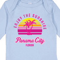 thumbnail image 4 of Inktastic Summer Enjoy the Sunshine Panama City Florida in Pink Boys or Girls Long Sleeve Baby Bodysuit, 4 of 5