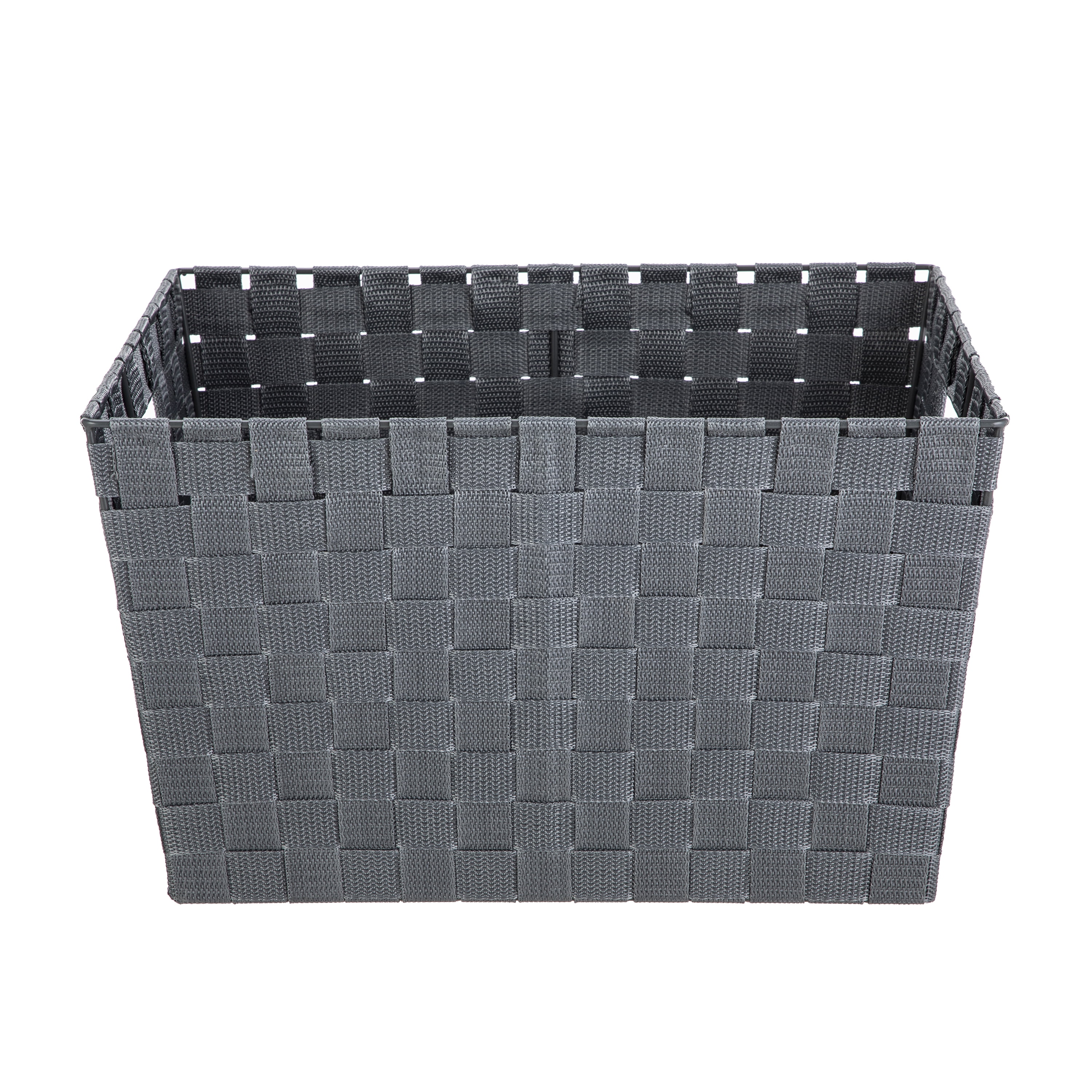 Mainstays Large Woven Nylon Storage Bin, Gray