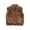 Brown, variant on Wytyjxccyy Baby Kids Boys Girls Fuzzy Sherpa Vest Coat Faux Fur Sleeveless Soft Fleece Outwear Gilet for Toddler
