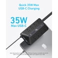 thumbnail image 3 of Estación de carga Anker (100 W), regleta USB C 9 en 1 con protección contra sobretensiones de 300 J, 3 of 5