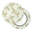 thumbnail image 2 of Balery Rose Fundas de asiento para taburete de bar redondo de tela de terciopelo ajustables que protegen de arañazos y manchas para sillas de 14 a 17 pulgadas.-12 inch, 2 of 7