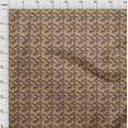 thumbnail image 4 of oneOone Cotton Cambric Light Brown Fabric Tropical Leaf Fabric For Sewing Printed Craft Fabric By The Yard 42 Inch Wide, 4 of 5