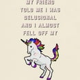 thumbnail image 3 of CafePress - I Almost Fell Off My Unicorn Light T Shirt - Men's Classic Graphic T-Shirt, 3 of 4