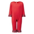 thumbnail image 2 of AIGUR Red Family Christmas Pajamas Matching Sets, Classic Plaid Design Christmas Family Matching Outfits, 2 of 10