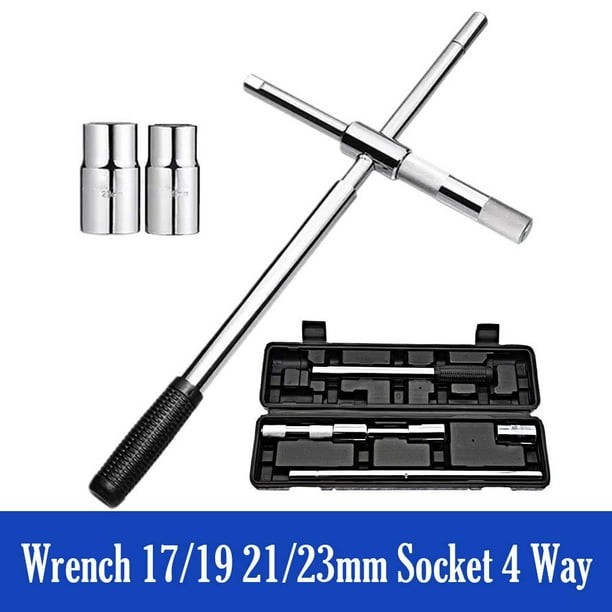 Telescoping Lug Wrench 4Way Universal Tire Nut Wrench Car Wheel Wrench