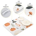 thumbnail image 3 of Yayeee Dish Drying Mat for Kitchen Counter 16"x18" Microfiber Absorbent Pad, White Halloween Pumpkin, 3 of 7