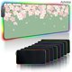 thumbnail image 3 of Sakura-alfombrilla grande para ratón, color rosa, RGB, retroiluminada, alfombrilla de ratón para gamers, accesorios para juegos, almohadillas para teclado, alfombrilla de escritorio de velocidad XXL 9, 3 of 5