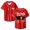 Red, variant on Santa Fe Klan Unidos Tour 2025 Merch Baseball Jersey V-Neck Shirt Women Men Short Sleeve Streetwear Clothes