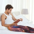 thumbnail image 5 of Hirioo Fantasy Bird Illustration for Men's PJ Pajama Pants Sleep Pants Men's Home Trousers with Pockets,S-3XL-Large, 5 of 6