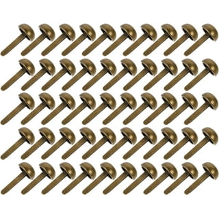  100 PCS Mini Brads, Brass Fasteners 20 x 8mm, Brass Metal Paper  Fasteners for Craft & Scrapbooking Brad DIY