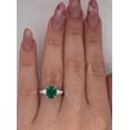 thumbnail image 5 of Exceptional 4 Ctw Vivid Green Zambian Emerald Ring For Love, 5 of 5