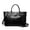 black, variant on Genuine Cowhide Women Tote Bag, Glossy Crocodile Embossed Top-Handle Crossbody Purse for Work