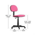 thumbnail image 5 of Flash Furniture Harry Mesh Low Back Office Chair with Casters, 150 lb, Dark Pink, 5 of 9