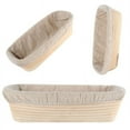 thumbnail image 3 of Banneton Brotform Long Bread Dough Proofing Proving Rattan Basket & Liner , 3 of 4