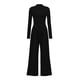 thumbnail image 1 of Mono Enterizo PRETTYGARDEN de Manga Larga con Cuello Simulado Negro XL, 1 of 8