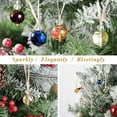 thumbnail image 6 of BinKFF 12 Pcs Christmas Hanging Glass Ball Ornaments Multicolor Christmas Tree Decorations Decorative Glass Balls for Xmas Tree Party Decoration Wedding, 0.9 inchs, 6 of 8