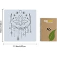 thumbnail image 2 of 1pc Large Moon Star Stencils Flowers Reusable Painting Stencil Templates ToolsPlastic Stencil for Painting, 2 of 9