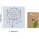 thumbnail image 2 of Plantillas grandes de luna y estrellas, flores de loto, reutilizables, de plástico, de 30 x 30 cm., 2 of 9